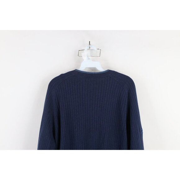 Vintage Mizuno Golf Mens M Spell Out Ribbed Knit WindLite Sweater Jacket Swacket - Picture 12 of 13